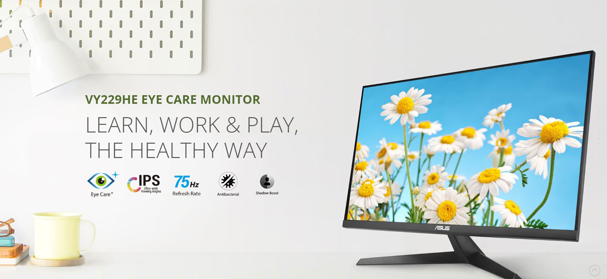 ASUS VY229HE 22 inch FHD IPS 75Hz Eye Care Monitor Price in Bangladesh